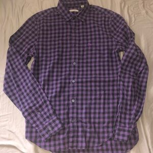 purple burberry button up
